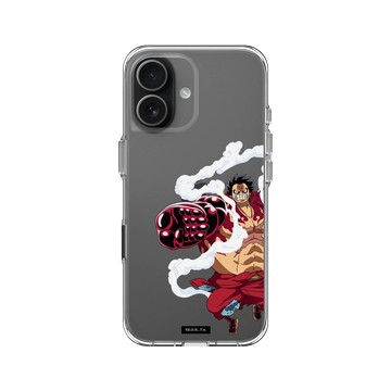 iPhone 17 Clear Case（相機按鈕） 透明 - 航海王 One Piece - 復刻系列-魯夫四檔彈跳人