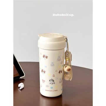 泡茶保溫杯陶瓷內膽2025新款吸管水杯女生高顏值保冷咖啡杯子學生