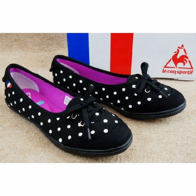 ルコック スポルティフ Qfm 4148bk テルヌiii Bkd Le Coq Sportif レディース スニーカー パンプス ぺたんこ底 フラットシューズ ブラックドット 靴 通販 Lineポイント最大0 5 Get Lineショッピング