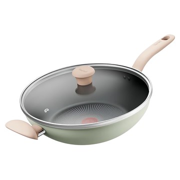 Tefal 特福 抹茶時光系列 不沾炒鍋 加蓋  30cm  1組