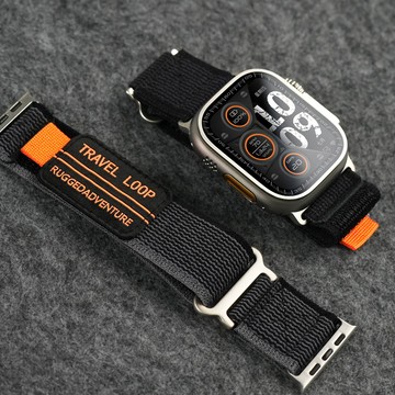 舒適透氣尼龍錶帶 蘋果手錶錶帶 適用於 Apple Watch ultra 12 11 10 9 45 46 49mm