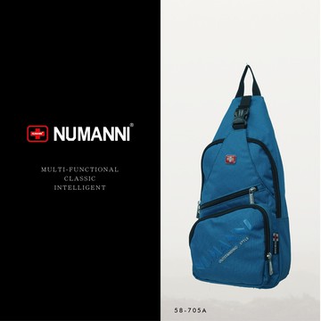 58-705A【NUMANNI 奴曼尼】城市機能休閒輕量科技牛津料輕便提揹單肩背包 (四色)