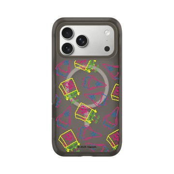 iPhone 17 Pro Max AirX 本質黑 - 海綿寶寶 SpongeBob - 奇異筆觸Pattern