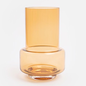 丹麥Ro Collection單色玻璃花瓶 茶 25cm