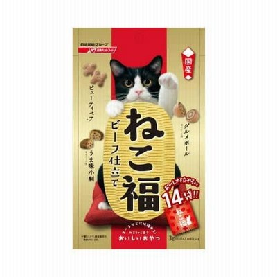 ペットライン ねこ福 ビーフ仕立て 42g 猫用スナック