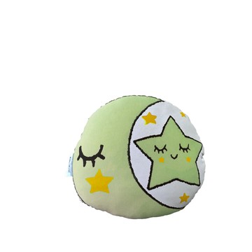 DPILLOW 星星月亮抱枕 檸檬綠  40 x 40cm