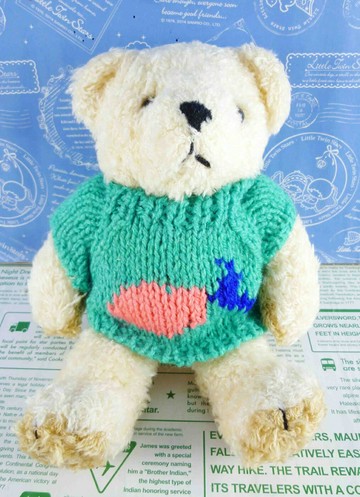 【震撼精品百貨】日本日式精品 熊 Bear 米熊-綠色#00037 震撼日式精品百貨