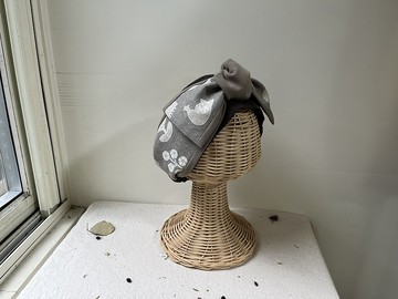 大地北歐花と鳥-日式綁帶髮帶ヘアバンド