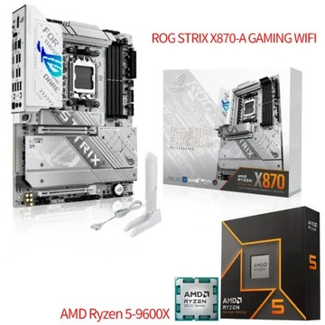 【CPU主機板組合】AMD Ryzen 5-9600X(不含風扇)搭 ASUS華碩 ROG STRIX X870-A GAMING WIFI 主機板(AM5 腳位)