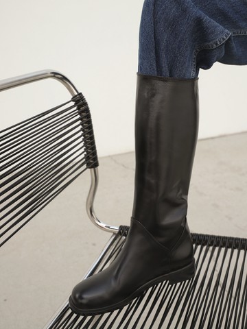 Riding Long Boots_Vintage Black (2cm)