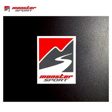【PP保勁國際】日本原裝 MONSTER SPORT 方形貼紙 LOGO貼紙