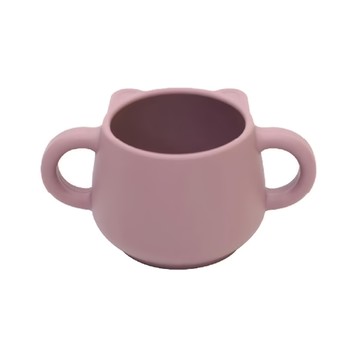 MODU'I BLUEMAMA 鉑金矽膠雙耳熊杯 - 玫瑰粉 250ml  1個