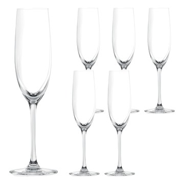 LUCARIS LS01CP06 曼谷系列無鉛水晶香檳酒杯 180ml 6個