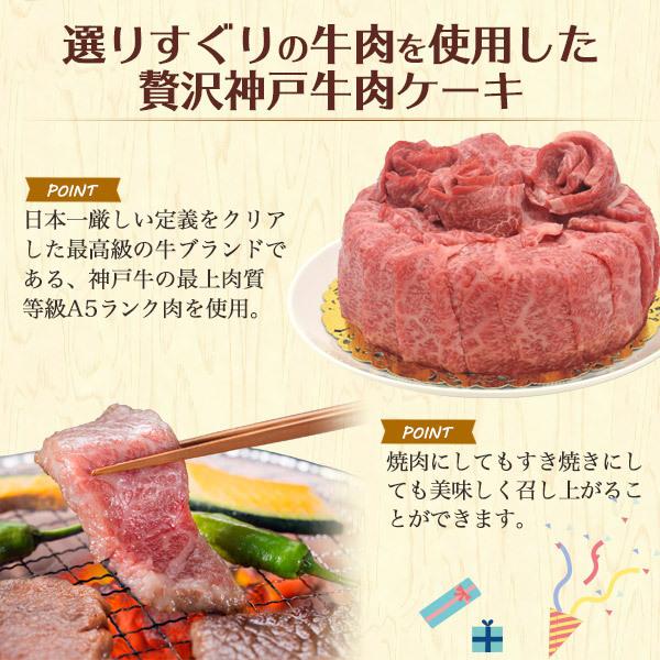 肉ケーキ A5ランク 松阪牛 3〜4人前 600g 誕生日祝 ギフト 牛肩ロース モモ スライス バースデーカード付 プレゼント 国産黒毛和牛 牛肉 贈り物