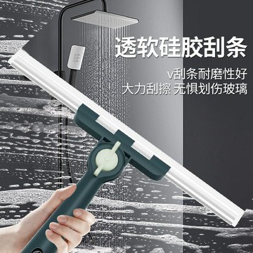 ✨【家用玻璃刮水清潔套裝】擦窗戶神器｜陽台室內玻璃刮刀｜保潔專用｜雙面刮條＋伸縮桿 窗戶鏡子一刮乾淨不留痕