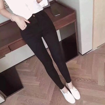 現貨24HR出貨🚚彈力女超人神褲👉真的Q彈 上班上課穿都適合 不嫌多超彈力拉鏈開釦瘦瘦黑褲