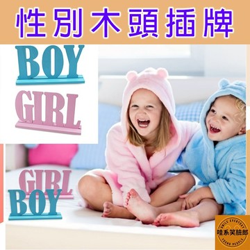 裝置藝術 性別佈置 木頭立架 裝飾品 性別揭示擺件 性別派對 道具 性別揭曉 寶寶派對佈置 高品質