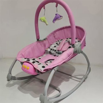 嬰兒搖搖椅便攜可折疊寶寶搖椅哄娃神器安撫哄睡搖籃床可躺可坐