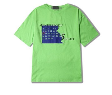 FINDSENSE H1夏季 新款 日本  多色  數字印花  時尚  寬鬆 潮牌 情侶短袖 中袖 T恤 潮男女 上衣
