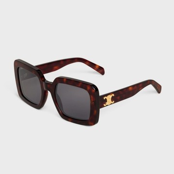 CELINE 凱旋門方形膠框太陽眼鏡(CL40304U-52A)