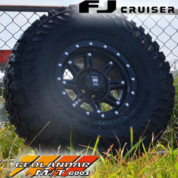 マッドタイヤ 新品 FJクルーザー 17インチ タイヤホイールセット ヨコハマ ジオランダー MT G003 265/65R17 265/70R17  285/70R17 | LINEショッピング