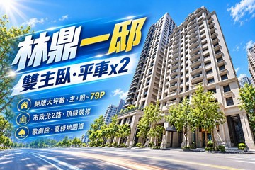 林鼎一邸｜七期名人巷SRC豪宅｜千萬裝潢3房雙平車｜台中市西屯區市政北二路