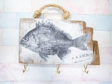 廢木魚拓轉印掛架 DIY 材料包