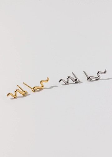 好蛇成雙・純鋼耳環