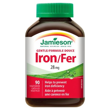 Jamieson 健美生 甘氨酸亞鐵複方膠囊 28mg  1個  90顆