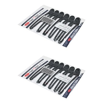 SAMHWA MIGONG 美容院長髮夾 Set 6支，壓克力髮夾，繽紛色彩，實用美觀  顏色隨機  2組