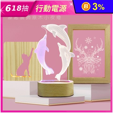 北歐風療癒裝飾小夜燈 相框小夜燈/鏤空小夜燈