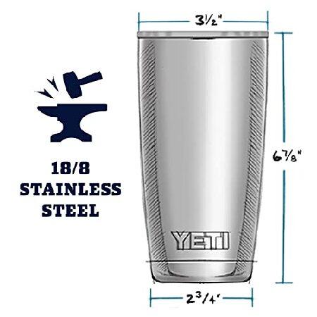 YETI Rambler 20 oz Tumbler, Stainless Steel, Vacuum Insulated with MagSlider Lid, Rescue Red並行輸入品