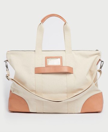 Superdry Women's Women's Weekender Bag Cream / Natural - Size: 1SIZE Nude