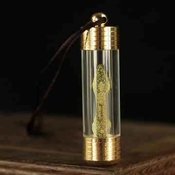 尼泊爾佛教透明智慧劍嘎烏盒楞嚴咒吊墜掛件可裝舍利子甘露丸新款