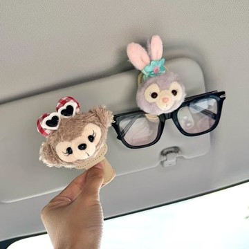車載眼鏡夾汽車內用墨鏡夾太陽鏡收納遮陽板眼鏡放置架磁吸女可愛