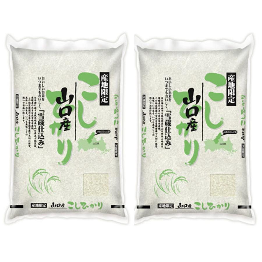 山口 雪蔵仕込 コシヒカリ 5kg×2 お米 お取り寄せ お土産 ギフト プレゼント 特産品