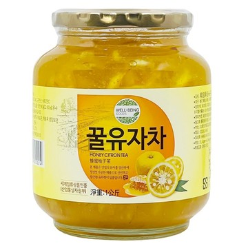 宸果 韓國蜂蜜柚子茶 1kg 嚴選 富含維生素C 沖泡方便 冷熱皆宜  1入  1罐