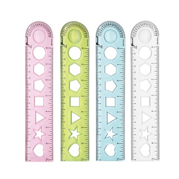 Pencom尚禹 18公分放大鏡造型尺 (RL-103)*不挑色