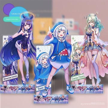 在臺好貨💥hololive白上吹雪櫻二次元卡通動漫人物亞克力二插15CM客廳桌擺