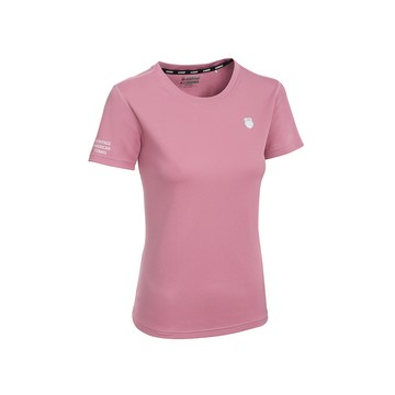 排汗T恤 26SS PF TEE 13 W 吸濕排汗 短上衣 女短袖上衣 桃紅色 1913705-212
