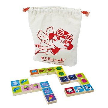 KCFriends 排列骨牌 訓練視覺能力 手眼協調 無毒無刺激性氣味  1組  Multicolor