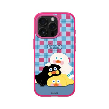 iPhone 16 Pro Clear 粉漾桃 - Brunch Brother 早午餐兄弟 - 鴨力 3 大
