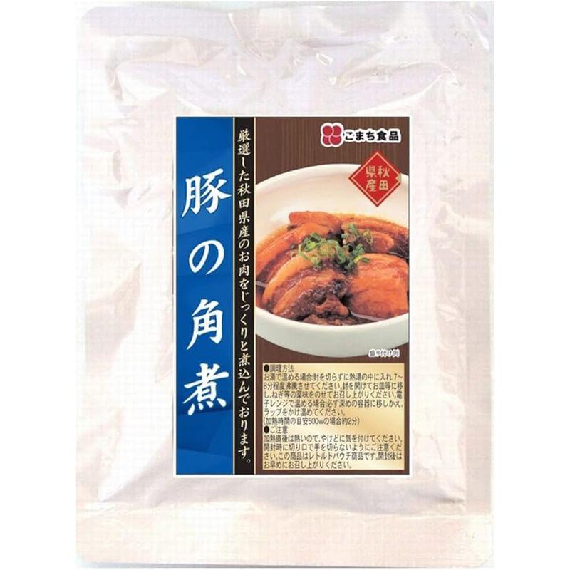 こまち食品 秋田県産お肉の惣菜3種 やわらか味噌煮込みホルモン200g ビーフカレー200g 豚の角煮150g ×各1袋