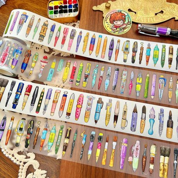 PET/和紙膠帶 好多筆