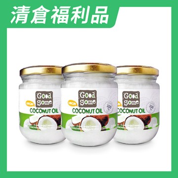 【清倉。2027/04 即期】GoodSome 第一道冷壓初榨椰子油 225ml*６入