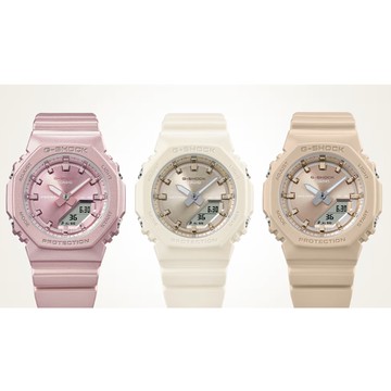 【CASIO 卡西歐】G-SHOCK  細致優雅 珍珠白 亮彩時尚 八角形錶殼 GMA-P2100ST-7A_40.2mm