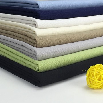 【熱銷】棉麻布 日式布料 DIY手工刺繡布 亞麻布（藍 白 米 藏青  紅 粉紅 淺綠 咖啡 金色 黑 粉紅）刺繡 布料