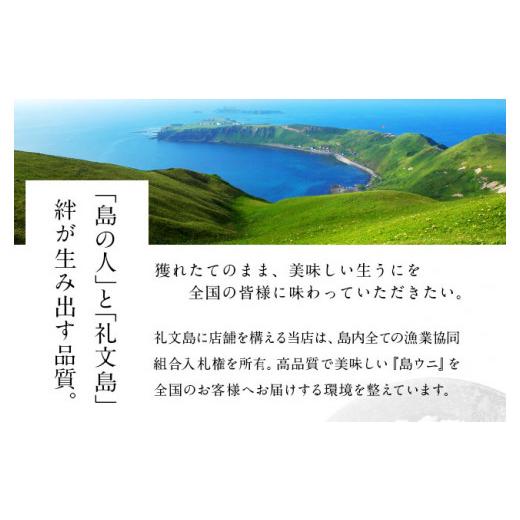 ふるさと納税 北海道 礼文町 北海道礼文島産  旬凍キタムラサキウニ80g×1