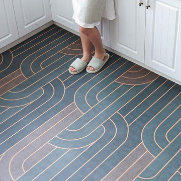 地墊-廚房滿鋪地墊防滑防油免洗可擦PVC腳墊廚房專用地毯入戶門口墊