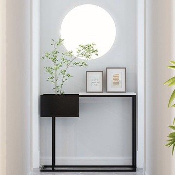 入戶玄關桌  北歐輕奢家用新款玄關桌入戶門長條極窄靠墻巖板玄關臺超薄方形